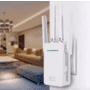 Repetidor de sinal wireless 300mbps 4 antenas externas wifi estende o alcance da rede sem fio exbom ywip-c4o repetidor wireless foi desenvolvido para 