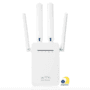 Repetidor de sinal wireless 300mbps 4 antenas externas wifi estende o alcance da rede sem fio exbom ywip-c4o repetidor wireless foi desenvolvido para 