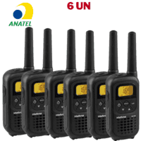 Inclui: 6x rádios comunicadores intelbras rc4002   compre intelbras, marca de referencia nacional em comunicação.   o rc 4002 junta as principais func