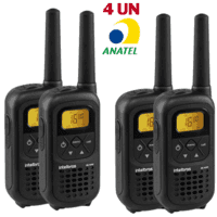 Inclui: 4x rádios comunicadores intelbras rc4002   compre intelbras, marca de referencia nacional em comunicação.   o rc 4002 junta as principais func