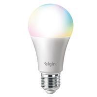 lâmpada inteligente 15w smart wifi redonda rgb colorida elgin compatível com alexa e google homea lâmpada inteligente da elginmais potente, mais brilh