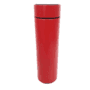 Garrafa térmica portátil 500ml aço inox tampa touch led cor vermelho   esta garrafa térmica além de ser super elegante e inovadora mantém a temperatur