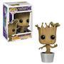 Assim como ele reuniu os guardiões da galáxia, o boneco funko pop! Dancing groot reunirá sua coleção da marvel. Esta figura de vinil com cabeça oscila