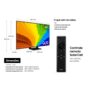 samsung smart tv 65 polegadas qled 4k 65q70d 2024, tecnologia de pontos quânticos, processador com ai, painel até 120hz, gaming hub, design airslim, s