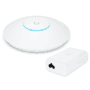 ITENS:01 Roteador Wi-Fi 6 Access Point 2.7 Gbps + Injetor PoE+ | U6 Long Range Ubiquiti C/ Fonte 48V 30W.CARACTERÍSTICAS:GARANTIA DE QUALIDADEO Rotead