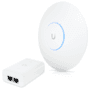 ITENS:01 Roteador Wi-Fi 6 Access Point 2.7 Gbps + Injetor PoE+ | U6 Long Range Ubiquiti C/ Fonte 48V 30W.CARACTERÍSTICAS:GARANTIA DE QUALIDADEO Rotead