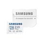 Cartão de memória samsung evo plus, microsdxc 128gb com adaptador, uhs-i, velocidade: 160 mb/sespecificações técnicasarmazenamento : 128gbformato : mi