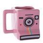 Caneca camera fotografica insta rosa branca 350 ml.item para decoração e utilização. Modelo de câmera fotográfica que lembra o instagram.dimensões:com