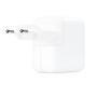 Adaptador de energia usb-c de 30wcaracterísticastipo: adaptadorcompatibilidade: macbook, iphone, ipadconexão: usb-cespecificações técnicasmodelo: mw2g