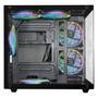 gabinete gamer kmex cg-02sb aquário microo gabinete gamer k-mex aquario micro, mini tower, vidro temperado, m-atx, black, é a escolha ideal para gamer