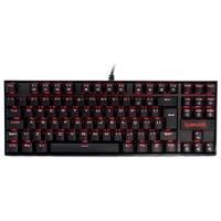 Teclado Mecânico Gamer Redragon Kumara, Anti-Ghosting, LED Vermelho, Switch Outemu Brown, ABNT2, Preto - K552-2 (PT-BROWN)