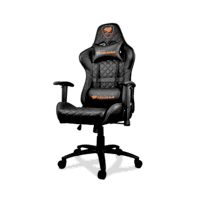 Cadeira de escritório Cougar Armor Titan Pro gamer ergonômica preta e royal  com estofado de couro