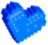 Ícone de Coração Azul